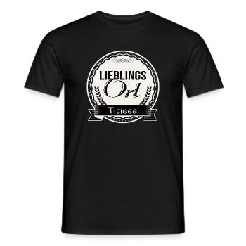 Lieblingsort Titisee - Männer T-Shirt - Schwarz - Vorne - AI Model Male 178 light (178cm)