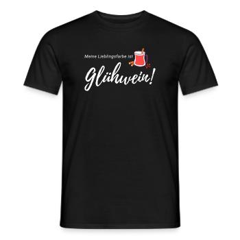 Meine Lieblingsfarbe Glühwein - Männer T-Shirt - Schwarz - Vorne - AI Model Male 178 light (178cm)