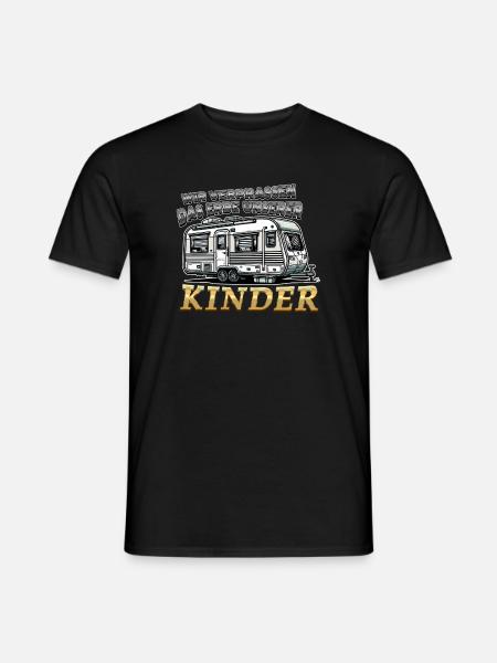 Das Erbe unserer Kinder Lustiger Spruch Wohnwagen - Männer T-Shirt - Schwarz