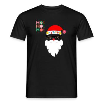 HO HO HO - Männer T-Shirt - Schwarz - Vorne - AI Model Male 178 light (178cm)