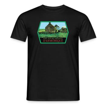 Armorique Nature Authentique Regional Nature Nature Park - Men's T-Shirt - black - Front - AI Model Male 178 light (178cm)