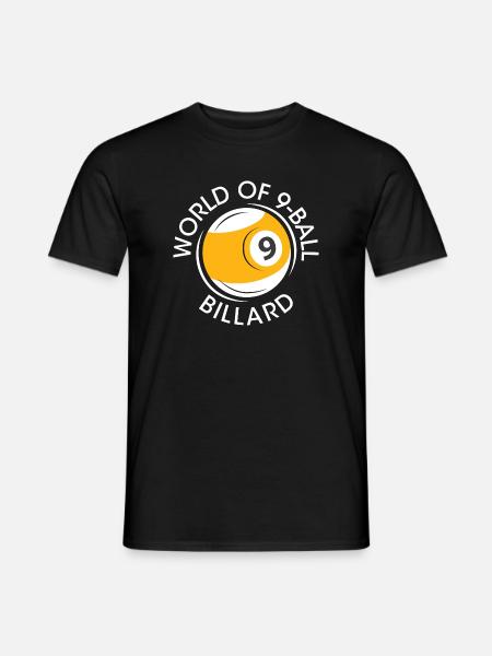 9-ball billard pool Logo Kugel Symbol icon Verein - Männer T-Shirt - Schwarz