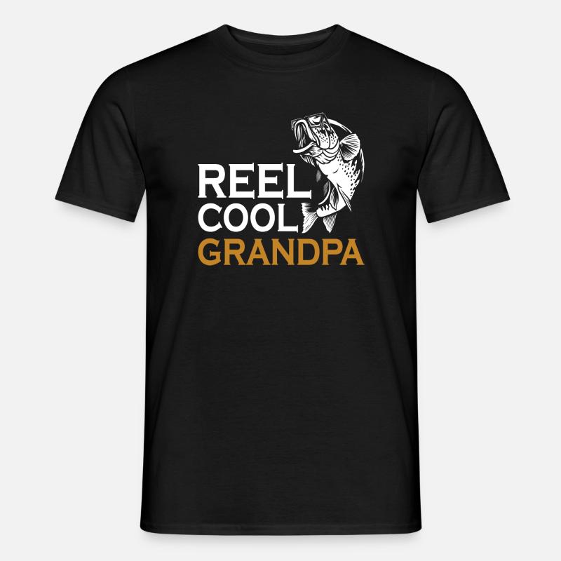 Opa Conquer Angelrolle Cool - Männer T-Shirt - Schwarz