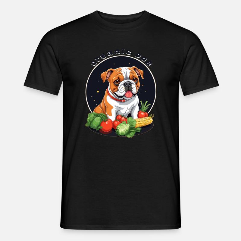 Bio Hund - Männer T-Shirt - Schwarz