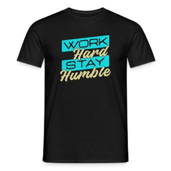 Employee Job Work Career Worker Profession - Men's T-Shirt - black - Front - AI Model Male 178 light (178cm)