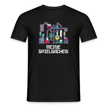 Job Wissenschafter Karriere Statement Vorgesetzter - Männer T-Shirt - Schwarz - Vorne - AI Model Male 178 light (178cm)