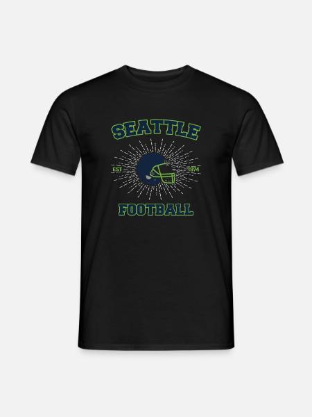 Settle Football - Männer T-Shirt - Schwarz