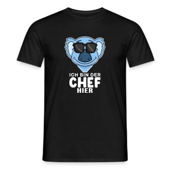 Koala - Männer T-Shirt - Schwarz - Vorne - AI Model Male 178 light (178cm)