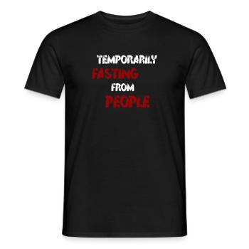 Personnes à jeun - T-shirt homme - noir - Devant - AI Model Male 178 light (178cm)