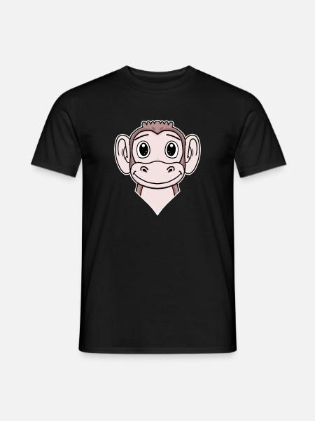 Animal Head, Animal Head, Monkey - Men's T-Shirt - black