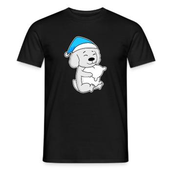 Malteser Schlafen Müdigkeit Hund - Männer T-Shirt - Schwarz - Vorne - AI Model Male 178 light (178cm)