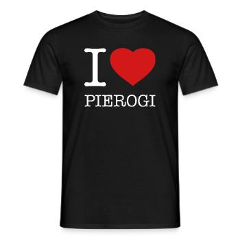 J’ADORE PIEROGI - T-shirt homme - noir - Devant - AI Model Male 178 light (178cm)