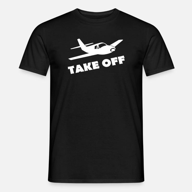 TAKE OFF - Männer T-Shirt - Schwarz