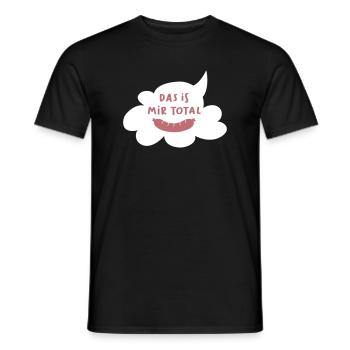 Wolke Wurst cool Quotes gleichgütig egal Bürohumor - Männer T-Shirt - Schwarz - Vorne - AI Model Male 178 light (178cm)
