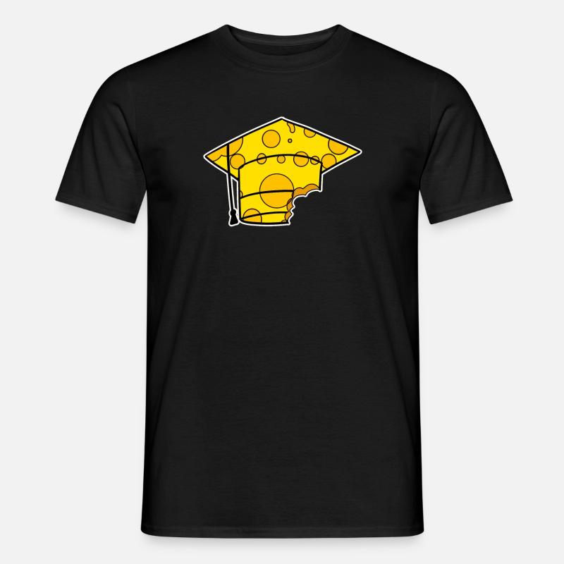 Studium Abschluss Absolventenkappe - Männer T-Shirt - Schwarz