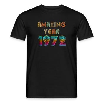 Amazing YEAR 1972 - T-shirt homme - noir - Devant - AI Model Male 178 light (178cm)
