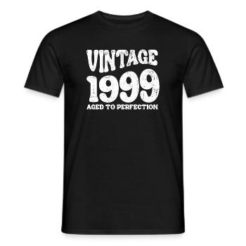 Millésime 1990 Vieilli à la perfection - T-shirt homme - noir - Devant - AI Model Male 178 light (178cm)