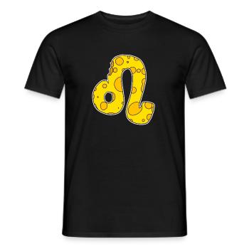 Zodiac sign Leo Symbol - Men's T-Shirt - black - Front - AI Model Male 178 light (178cm)