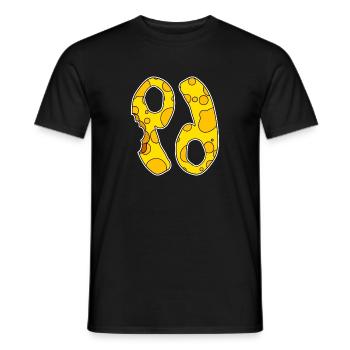 Zodiac Sign Cancer Symbol - Men's T-Shirt - black - Front - AI Model Male 178 light (178cm)