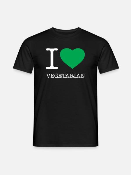 J’ADORE LE VÉGÉTARISME - T-shirt homme - noir