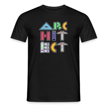 Beruf Job Erfolg Architekt Vorgesetzter Arbeiter - Männer T-Shirt - Schwarz - Vorne - AI Model Male 178 light (178cm)