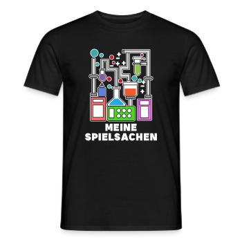 Déclaration de carrière Scientifique Réussite Emploi - T-shirt homme - noir - Devant - AI Model Male 178 light (178cm)