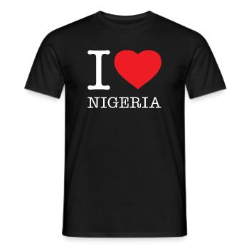 J’AIME LE NIGERIA - T-shirt homme - noir - Devant - AI Model Male 178 light (178cm)