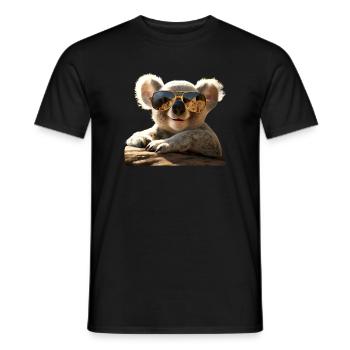 Koala Australia Koalas Koala Bear Cute Koala Bear - Men's T-Shirt - black - Front - AI Model Male 178 light (178cm)