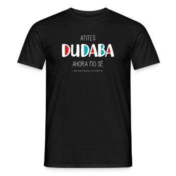 J’avais l’habitude de douter (sombre) - T-shirt homme - noir - Devant - AI Model Male 178 light (178cm)