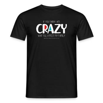 Je suis fou (sombre) - T-shirt homme - noir - Devant - AI Model Male 178 light (178cm)