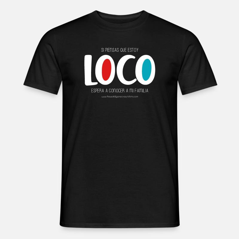 Ich bin verrückt (dunkel) - Männer T-Shirt - Schwarz