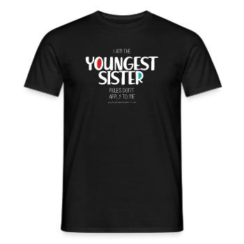 Sœur cadette - T-shirt homme - noir - Devant - AI Model Male 178 light (178cm)