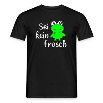 Fasching, Karneval, Kostüm, Frosch - Männer T-Shirt - Schwarz - Vorne - AI Model Male 178 light (178cm)