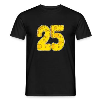 25 ans de Lustig Käse - T-shirt homme - noir - Devant - AI Model Male 178 light (178cm)