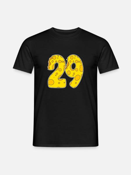 29 years old Lustig Käse - Men's T-Shirt - black