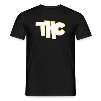 THC - Männer T-Shirt - Schwarz - Vorne - AI Model Male 178 light (178cm)