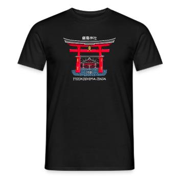 Itsukushima Shrine, Miyajima, Hiroshima. Japan - Men's T-Shirt - black - Front - AI Model Male 178 light (178cm)