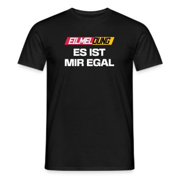 Chill Egal Statement Witzig Ist Mir Wurscht - Männer T-Shirt - Schwarz - Vorne - AI Model Male 178 light (178cm)