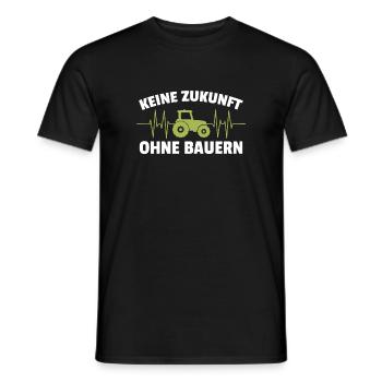 Keine Zukunft ohne Bauern Bauer Demo Landwirt - Männer T-Shirt - Schwarz - Vorne - AI Model Male 178 light (178cm)