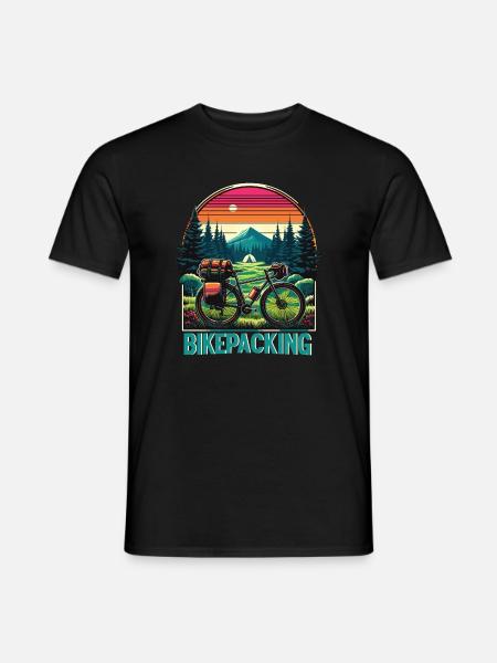 Bikepacking Sunset Trail - Men's T-Shirt - black