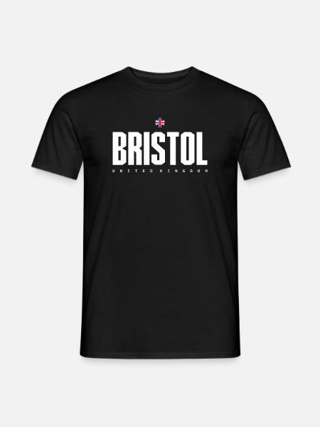 Bristol UK Block Wordmark - Men's T-Shirt - black