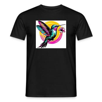 Colibri - T-shirt homme - noir - Devant - AI Model Male 178 light (178cm)
