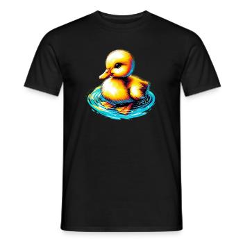 Caneton Canard Canard - T-shirt homme - noir - Devant - AI Model Male 178 light (178cm)