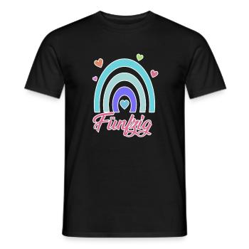 50. Geburtstag Regenbogen Vintage - Männer T-Shirt - Schwarz - Vorne - AI Model Male 178 light (178cm)