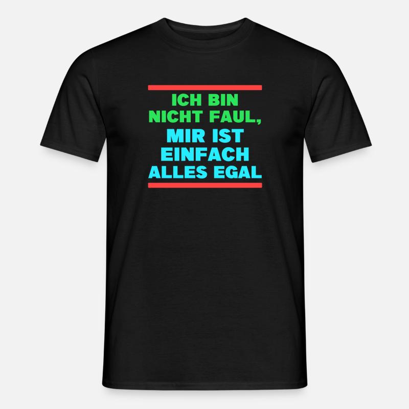 I don't care about the statement - Men's T-Shirt - black