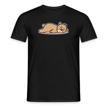 Funny Chill Doesn't Matter Attitude I Don't Care - Men's T-Shirt - black - Front - AI Model Male 178 light (178cm)