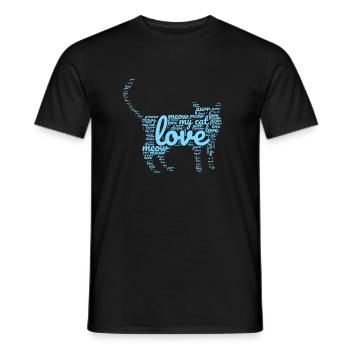 Sous-titres de chat - T-shirt homme - noir - Devant - AI Model Male 178 light (178cm)