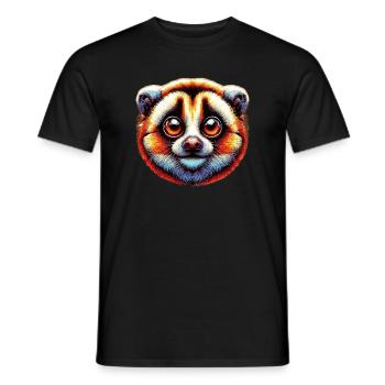Lori Lento Slow Loris - Männer T-Shirt - Schwarz - Vorne - AI Model Male 178 light (178cm)