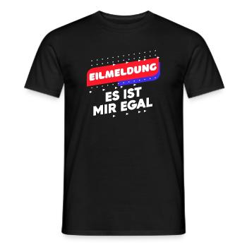 Lustige Sprüche Ist Mir Egal Gleichgültig Relax - Männer T-Shirt - Schwarz - Vorne - AI Model Male 178 light (178cm)