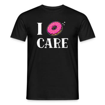 Lustige Sprüche Egal Donut Ist Mir Wurscht Haltung - Männer T-Shirt - Schwarz - Vorne - AI Model Male 178 light (178cm)